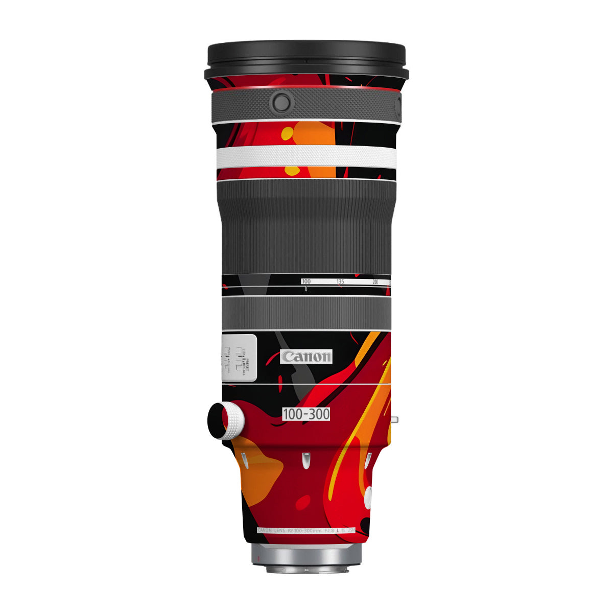 Lava Burst Canon RF 100-300mm F/2.8 L IS USM Camera Lens Skin