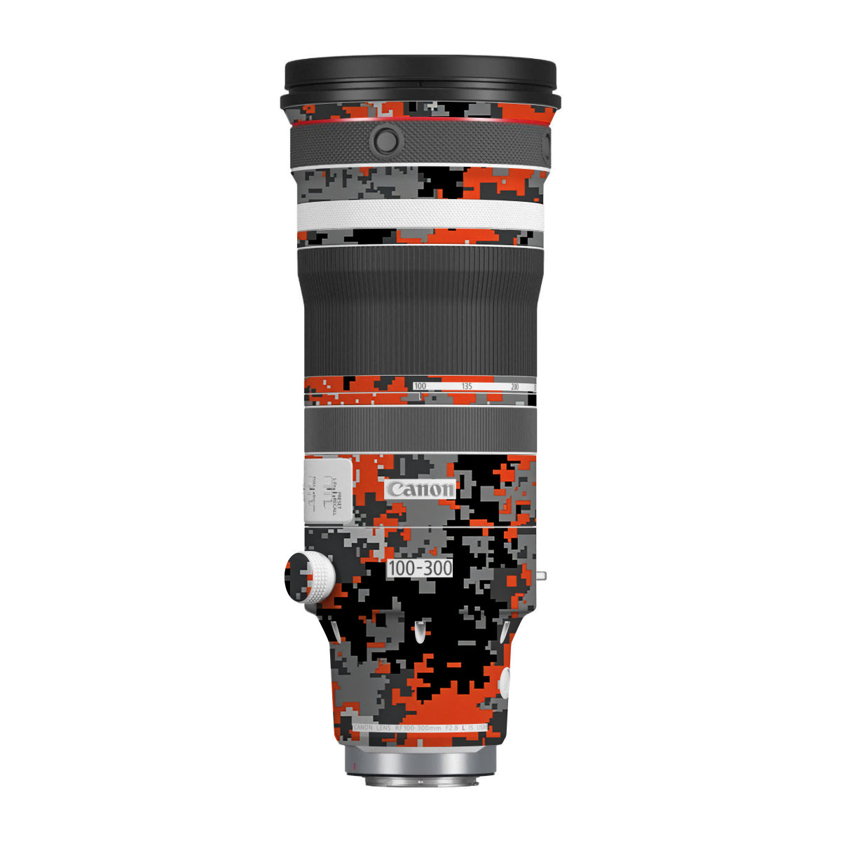 Inferno Pixel Canon RF 100-300mm F/2.8 L IS USM Camera Lens Skin