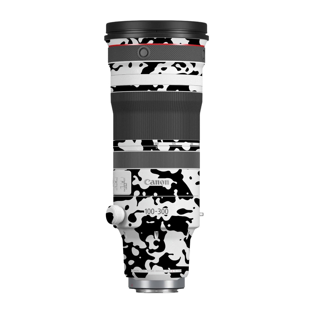 Snow Camo Canon RF 100-300mm F/2.8 L IS USM Camera Lens Skin