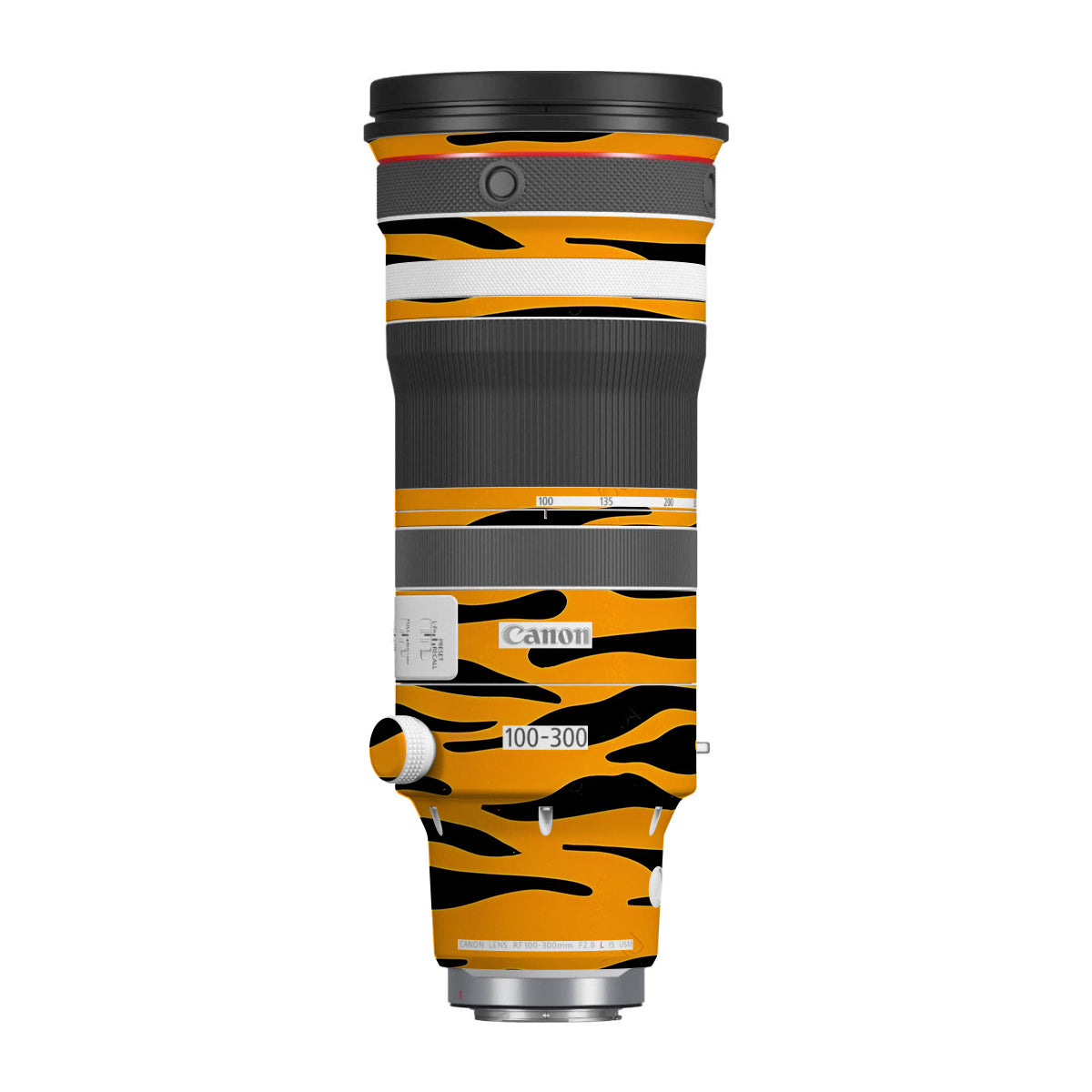 Savanna Tiger Stripes Canon RF 100-300mm F/2.8 L IS USM Camera Lens Skin