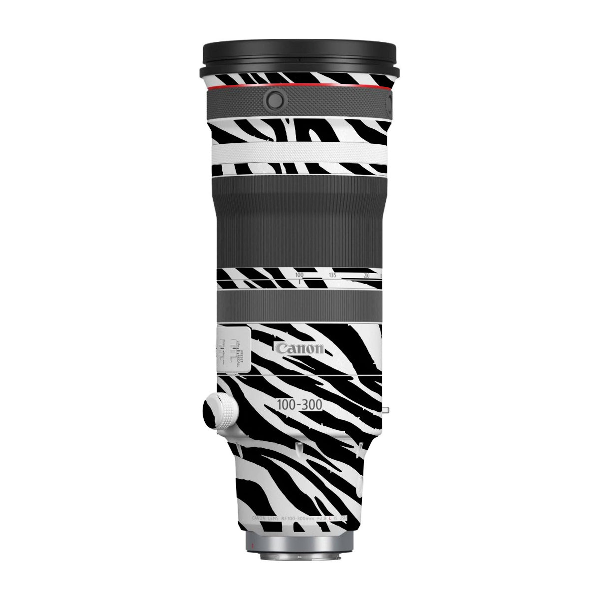 Classic Zebra Stripes Canon RF 100-300mm F/2.8 L IS USM Camera Lens Skin