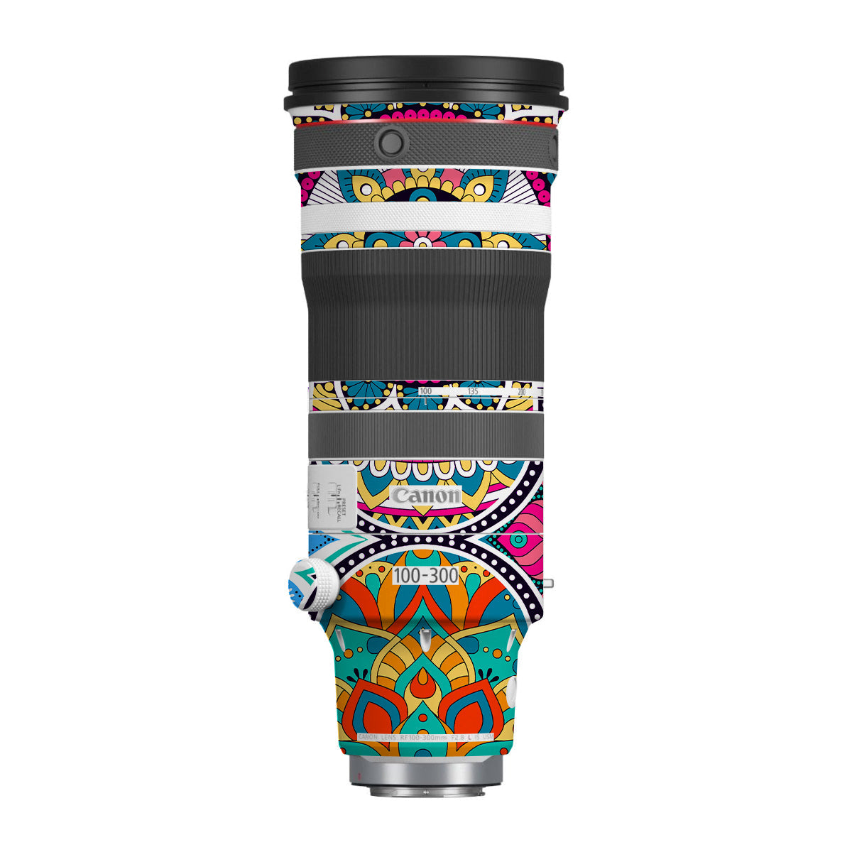 Boho Mandala Tile Pattern Canon RF 100-300mm F/2.8 L IS USM Camera Lens Skin