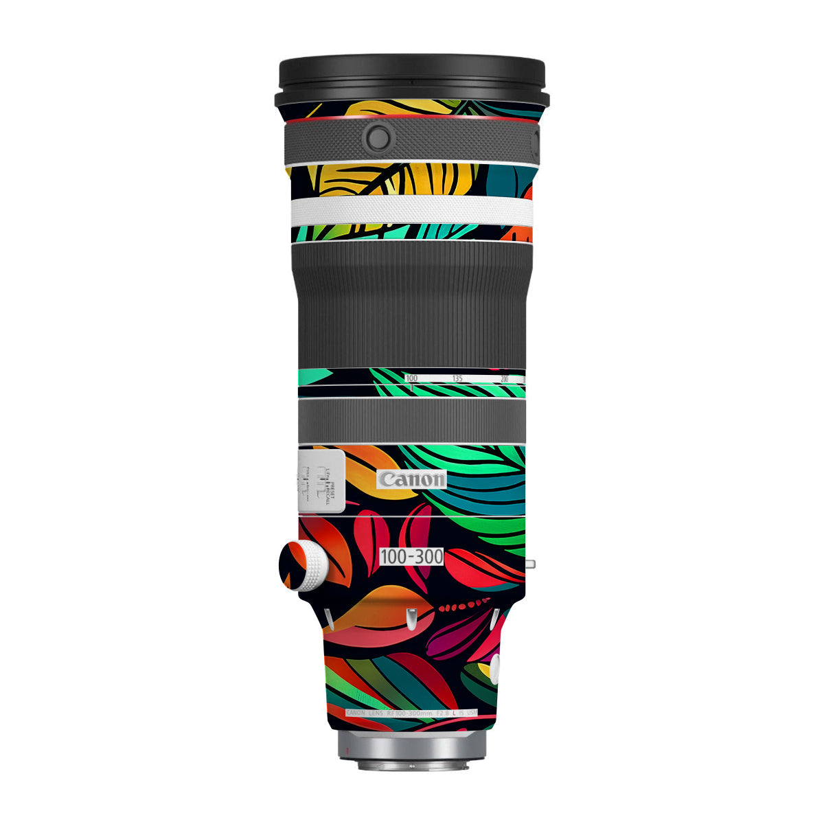 Tropical Jungle Leaves Canon RF 100-300mm F/2.8 L IS USM Camera Lens Skin