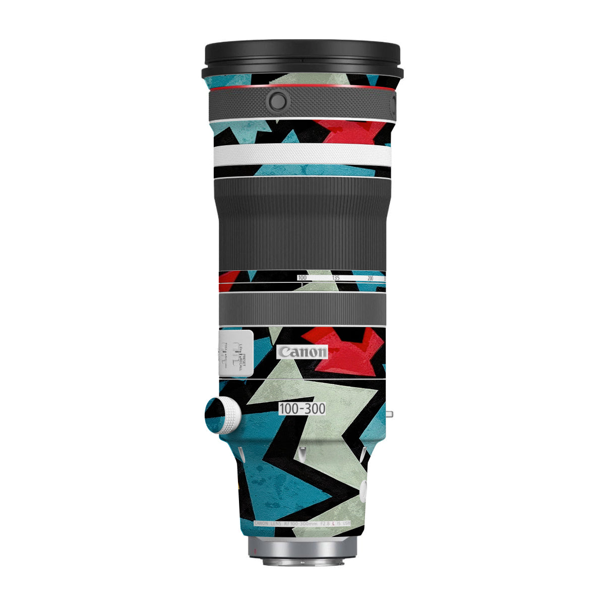 Pop Art Lightning Canon RF 100-300mm F/2.8 L IS USM Camera Lens Skin