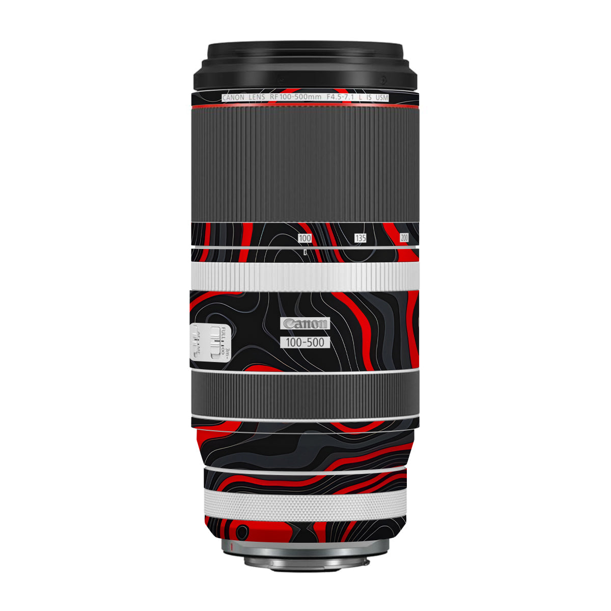 Crimson Waves Canon RF 100-500mm F4.5-7.1 L IS USM Camera Lens Skin