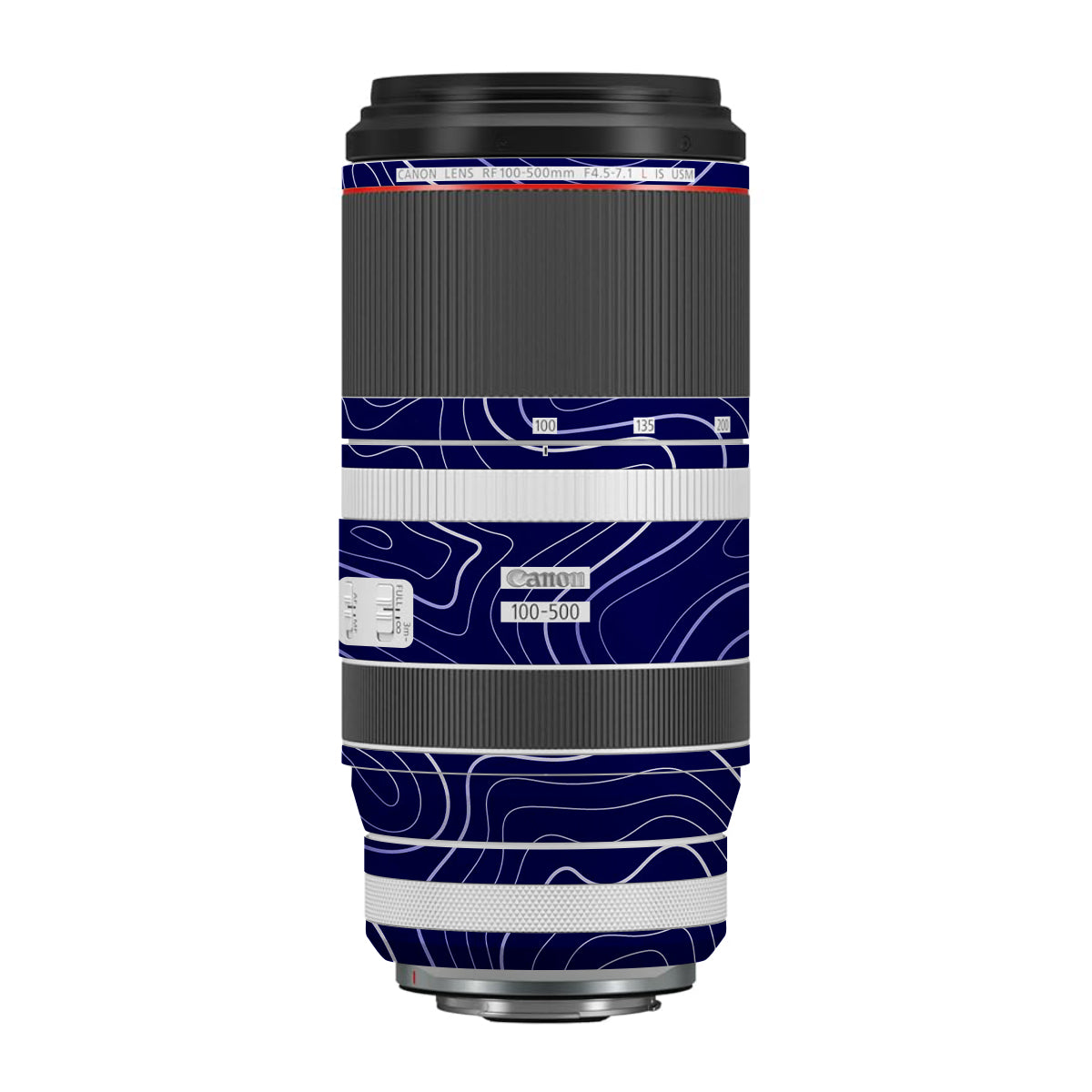 Deep Blue Contour Canon RF 100-500mm F4.5-7.1 L IS USM Camera Lens Skin
