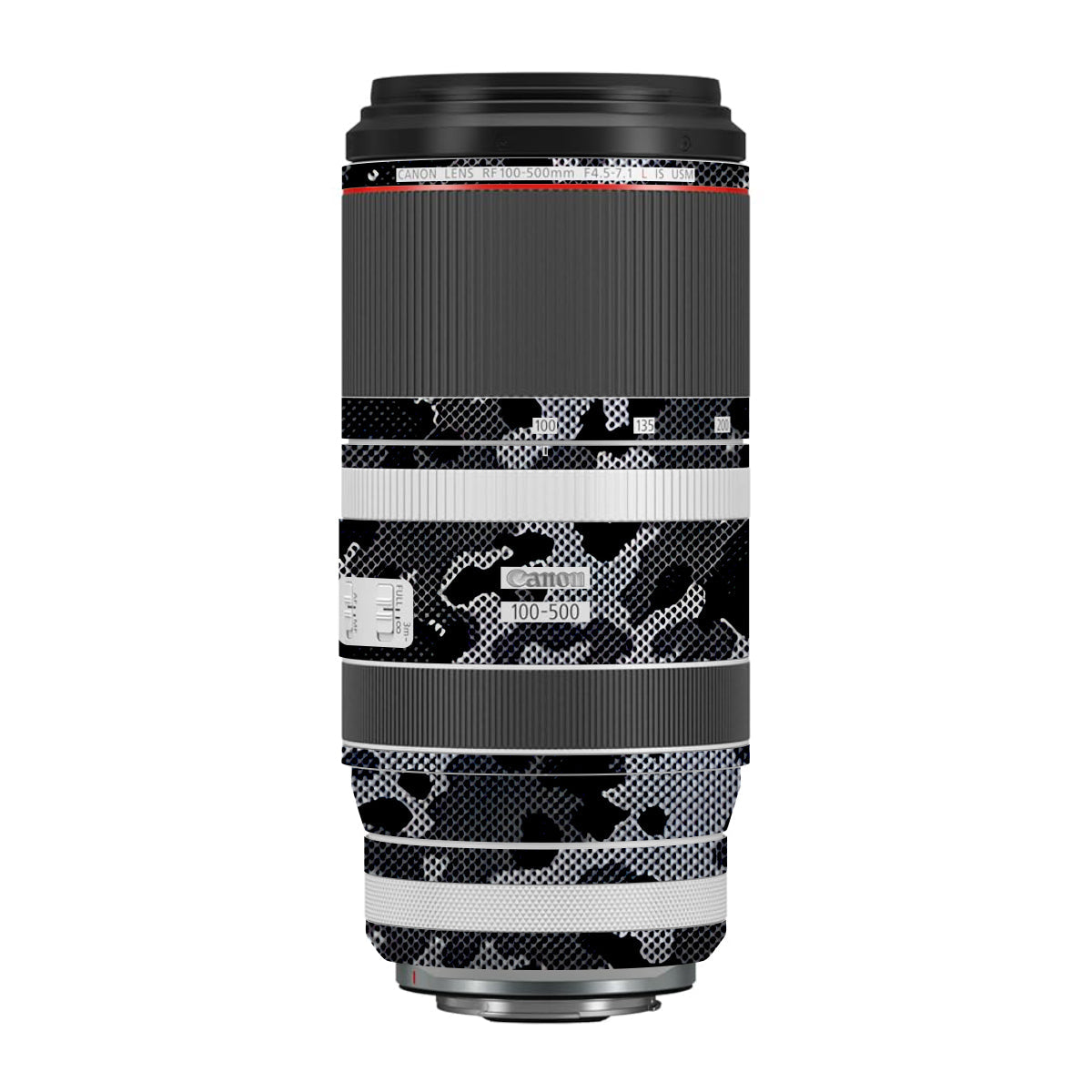 Stealth Grey Camo Canon RF 100-500mm F4.5-7.1 L IS USM Camera Lens Skin
