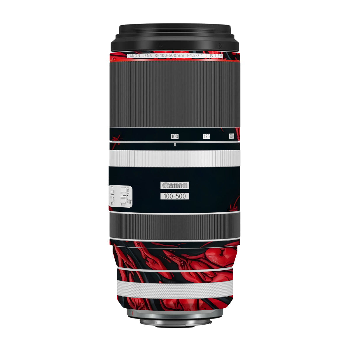 Venom Red Canon RF 100-500mm F4.5-7.1 L IS USM Camera Lens Skin