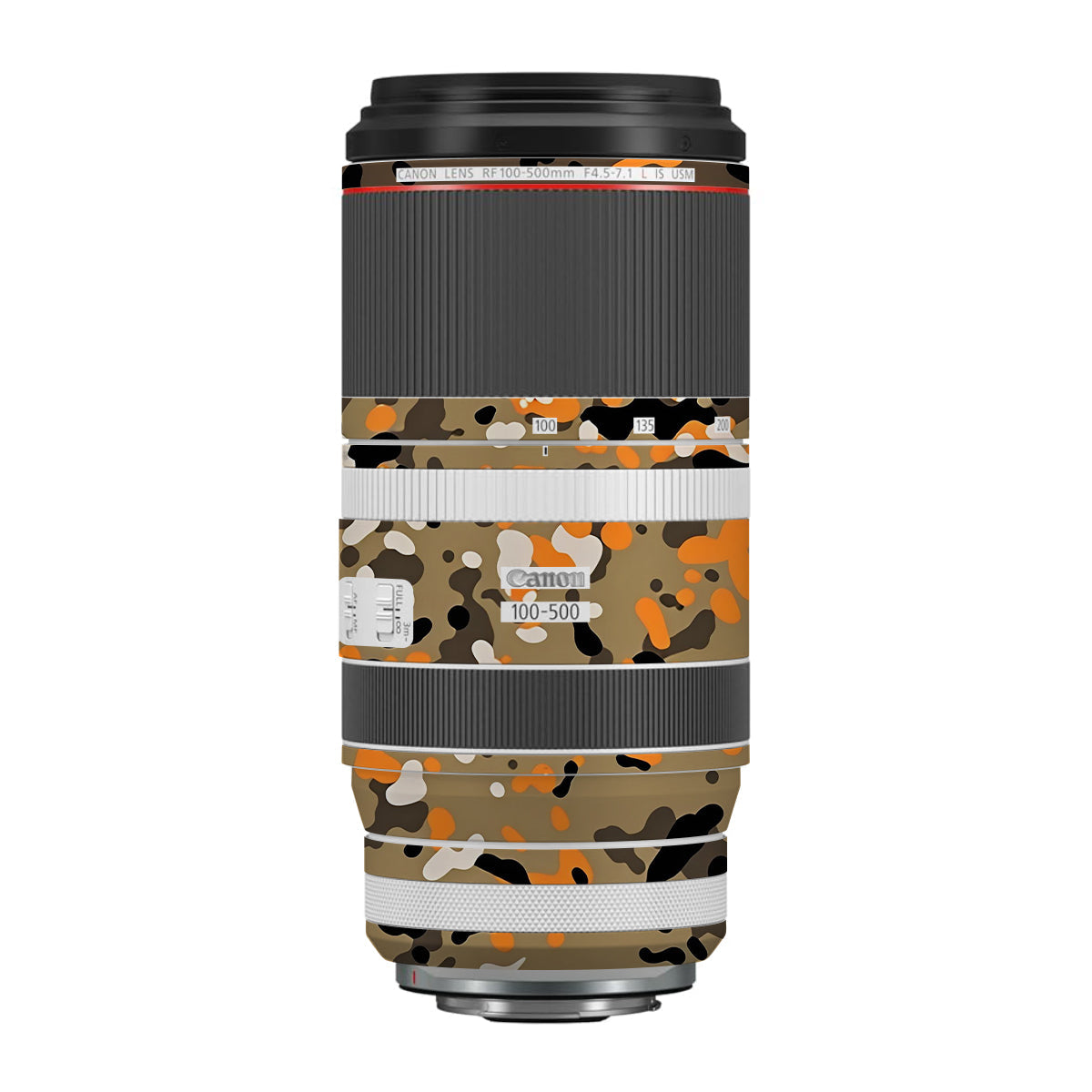 Orange Brown Spot Canon RF 100-500mm F4.5-7.1 L IS USM Camera Lens Skin