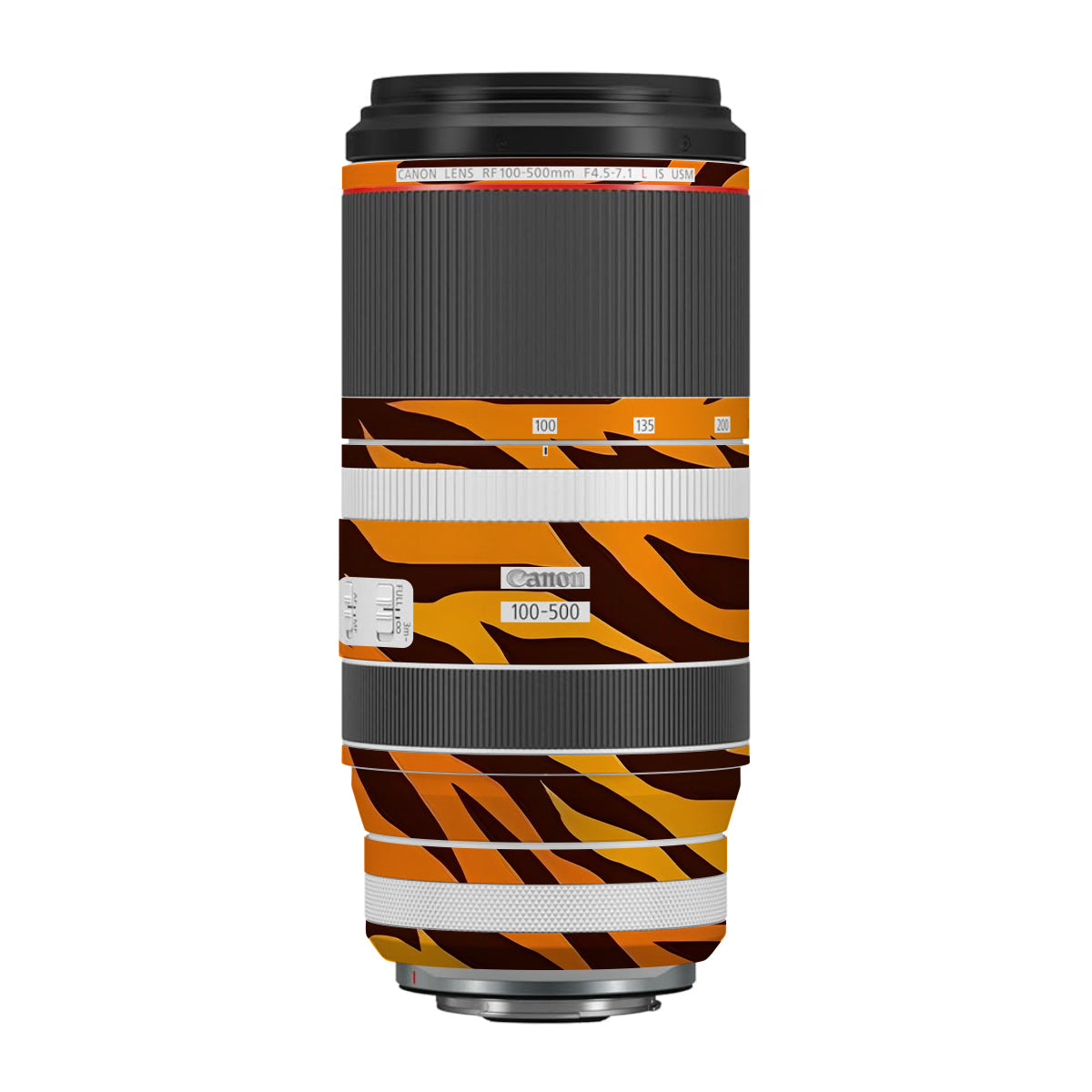 Wild Tiger Stripes Canon RF 100-500mm F4.5-7.1 L IS USM Camera Lens Skin