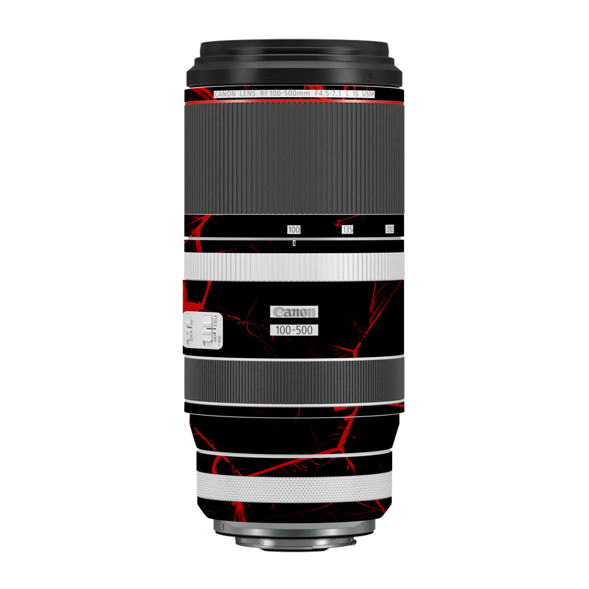 Red Neural Grid Canon RF 100-500mm F4.5-7.1 L IS USM Camera Lens Skin