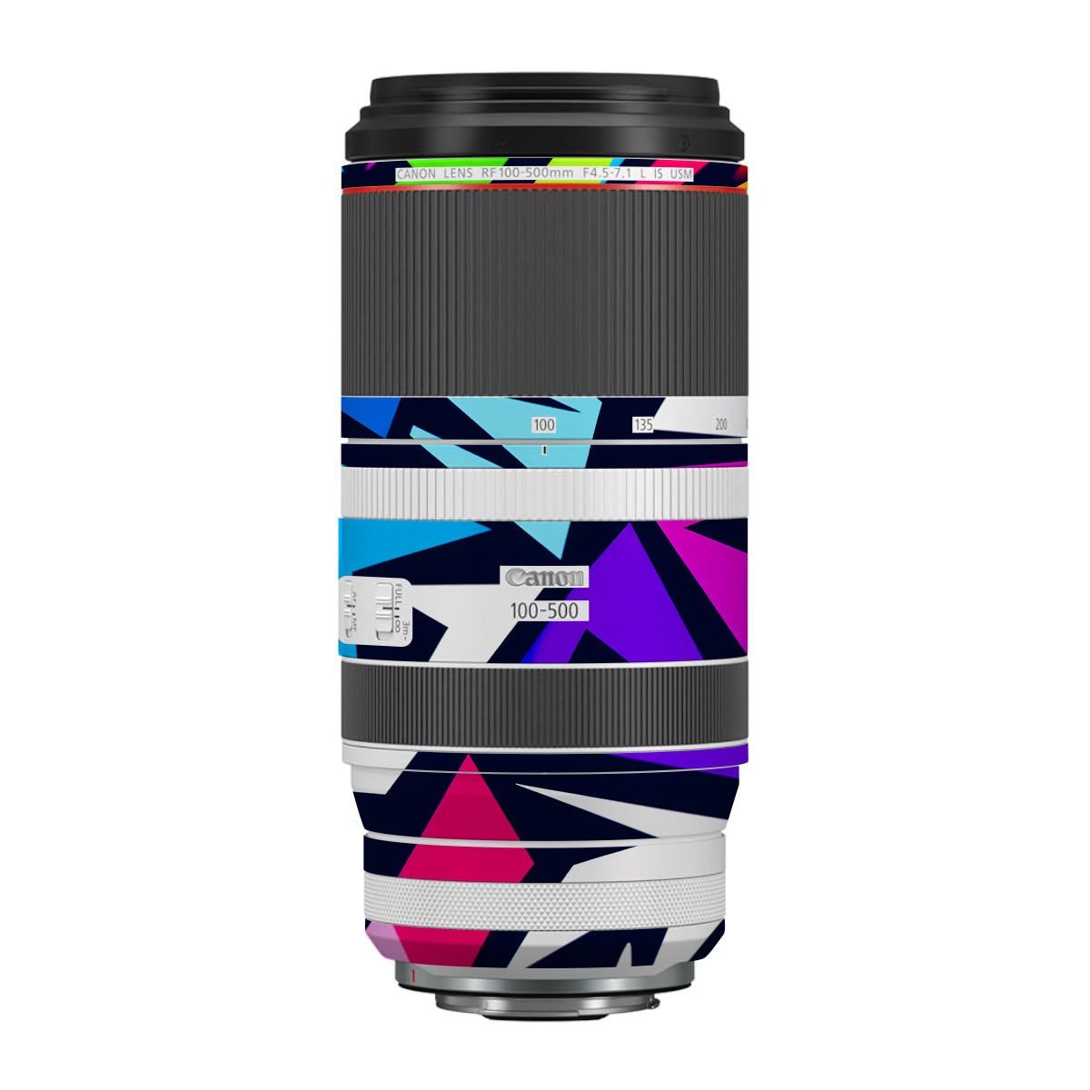 Bold Geometric Pop Canon RF 100-500mm F4.5-7.1 L IS USM Camera Lens Skin