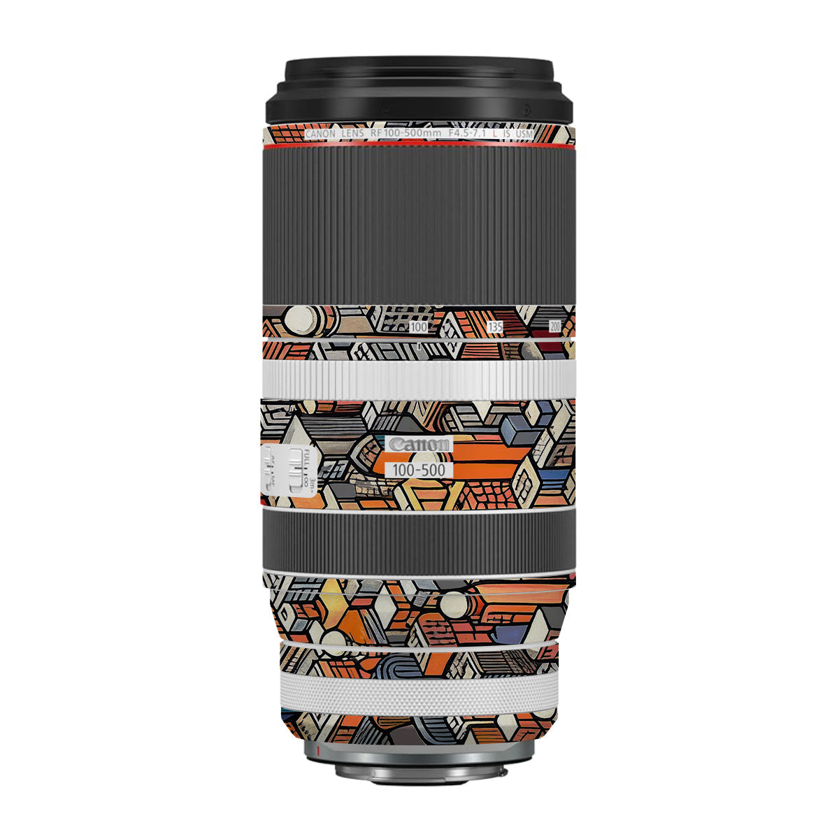 Isometric Cityscape Canon RF 100-500mm F4.5-7.1 L IS USM Camera Lens Skin