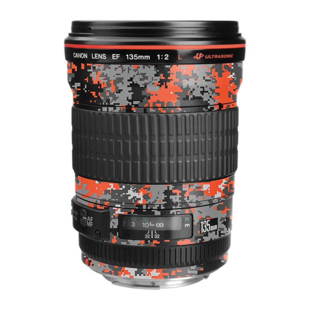 Inferno Pixel Canon EF 135mm F/2L USM Camera Lens Skin