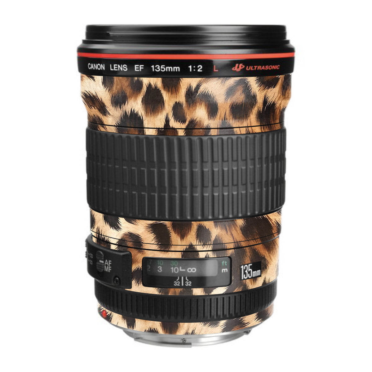 Classic Leopard Spots Canon EF 135mm F/2L USM Camera Lens Skin