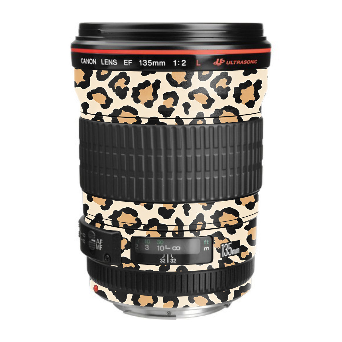 Sandy Leopard Spots Canon EF 135mm F/2L USM Camera Lens Skin
