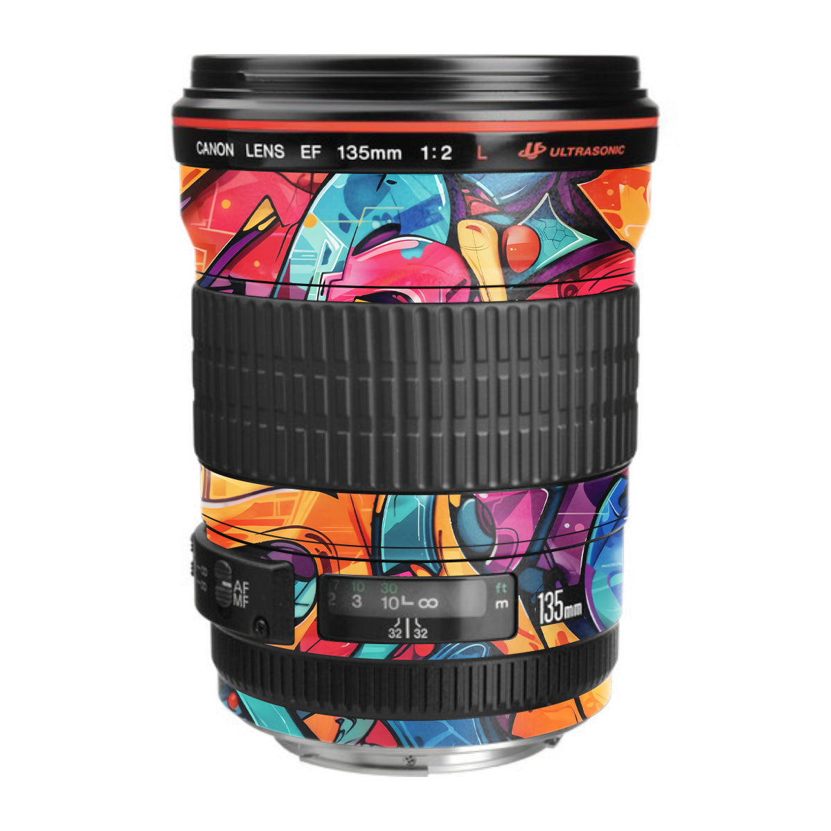 Urban Graffiti Explosion Canon EF 135mm F/2L USM Camera Lens Skin