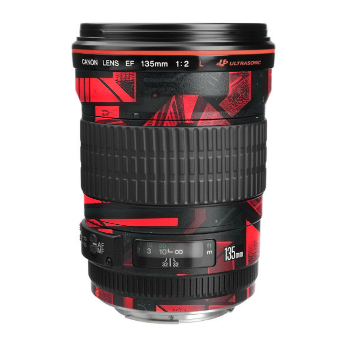 Cyber Maze Circuit Canon EF 135mm F/2L USM Camera Lens Skin