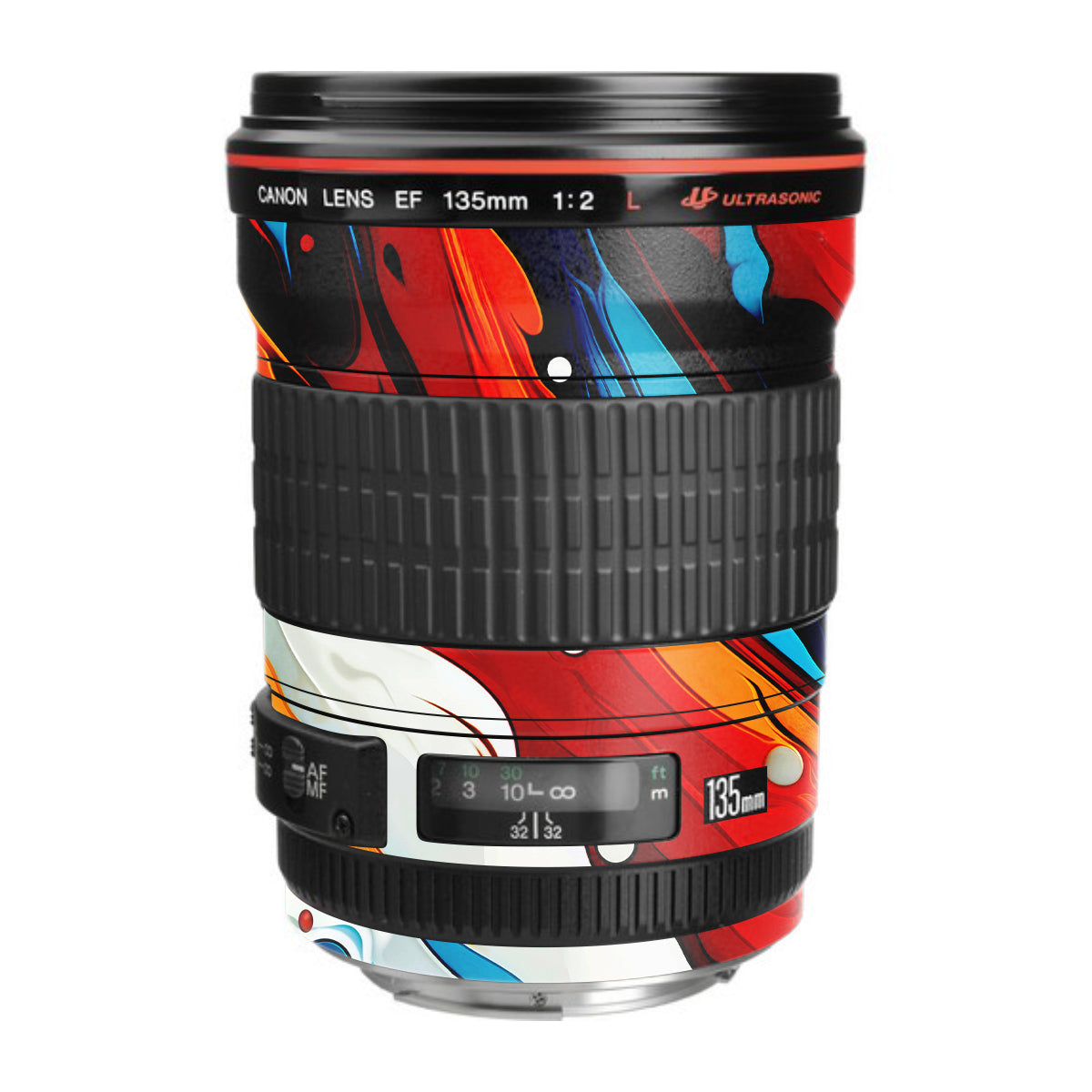 Fire & Ice Flow Canon EF 135mm F/2L USM Camera Lens Skin