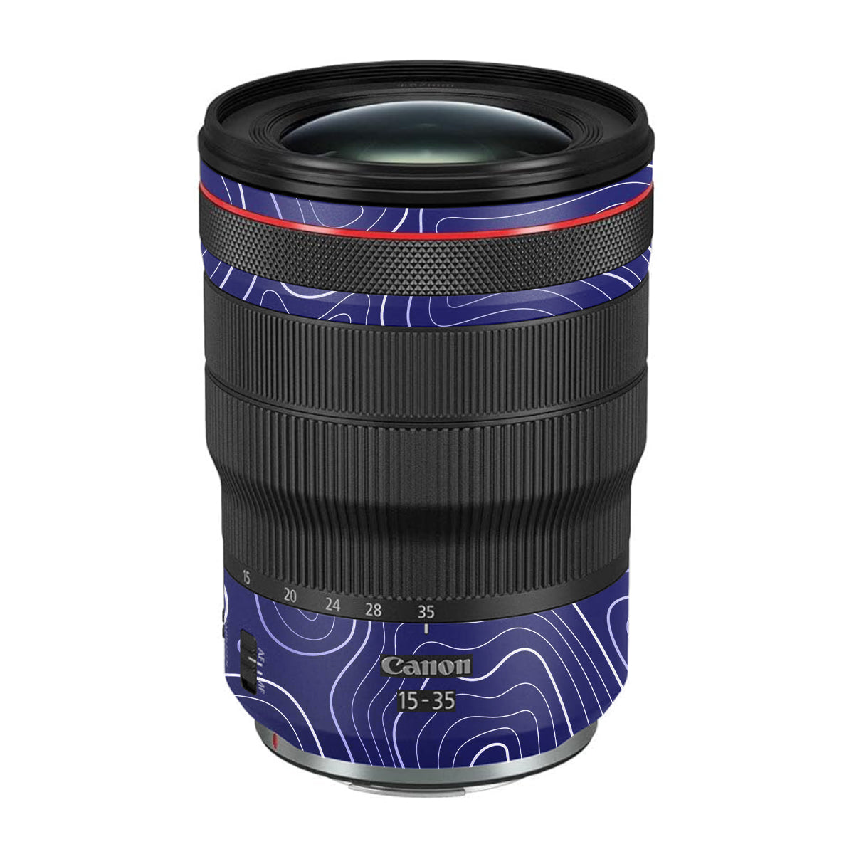 Deep Blue Contour Canon RF 15-35mm F/2.8L USM Camera Lens Skin