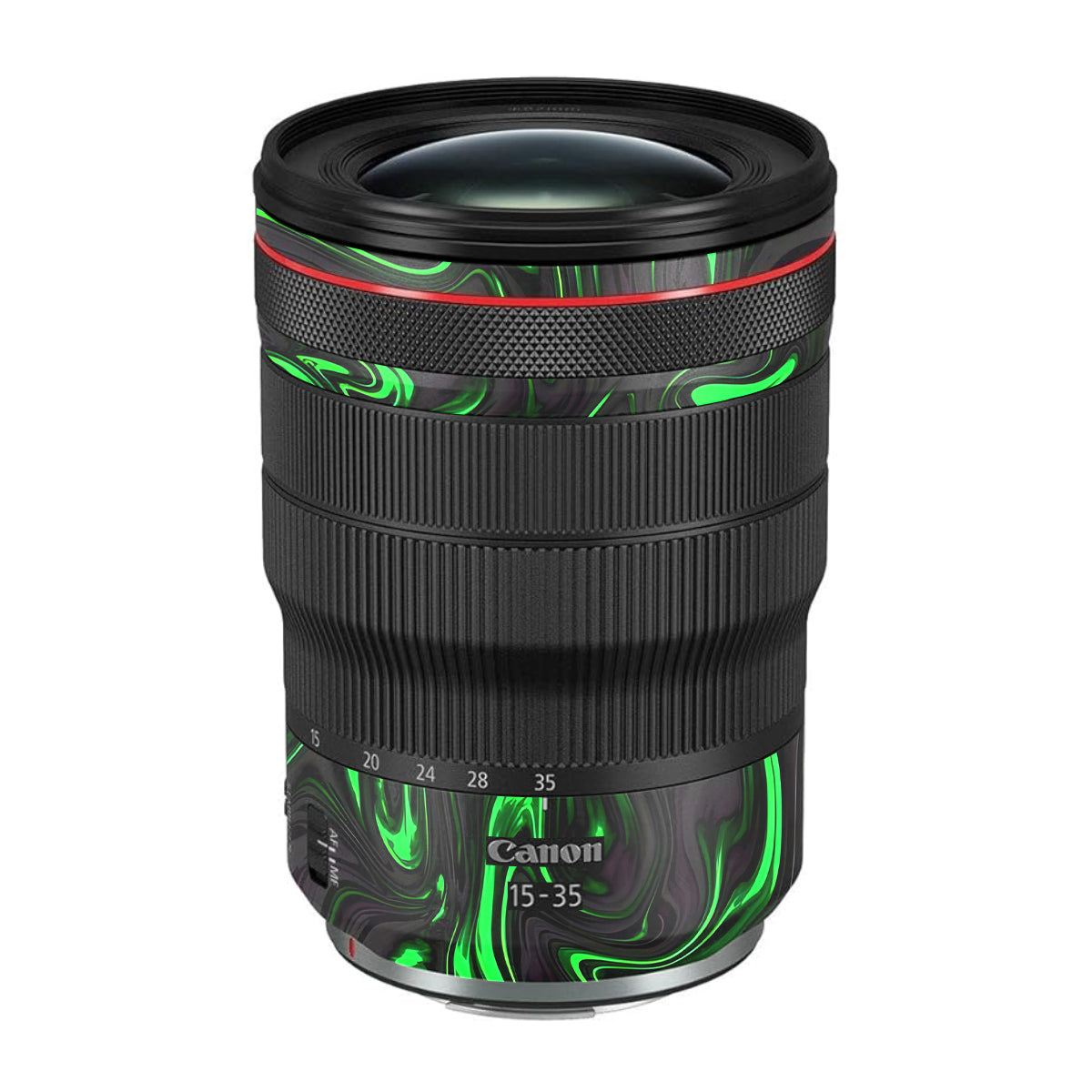 Green Liquid Pattern Canon RF 15-35mm F/2.8L USM Camera Lens Skin