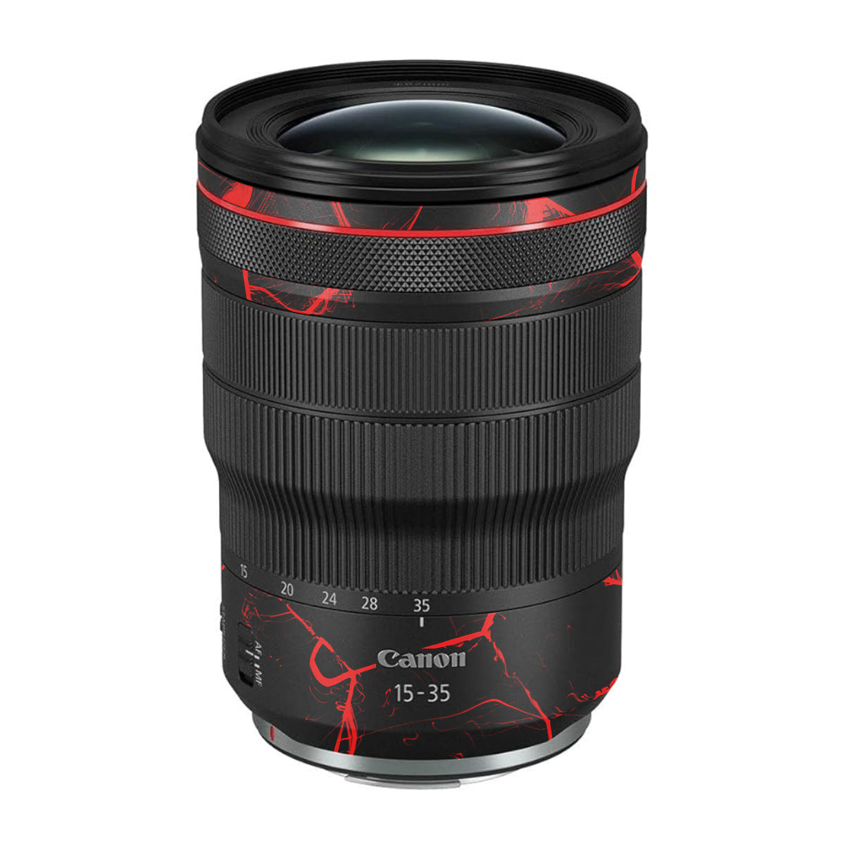 Red Neural Grid Canon RF 15-35mm F/2.8L USM Camera Lens Skin