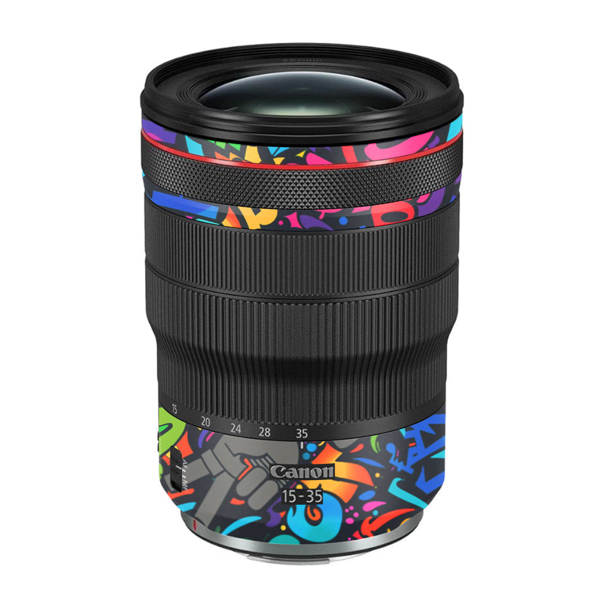 Colorful Urban Street Art Lettering Canon RF 15-35mm F/2.8L USM Camera Lens Skin