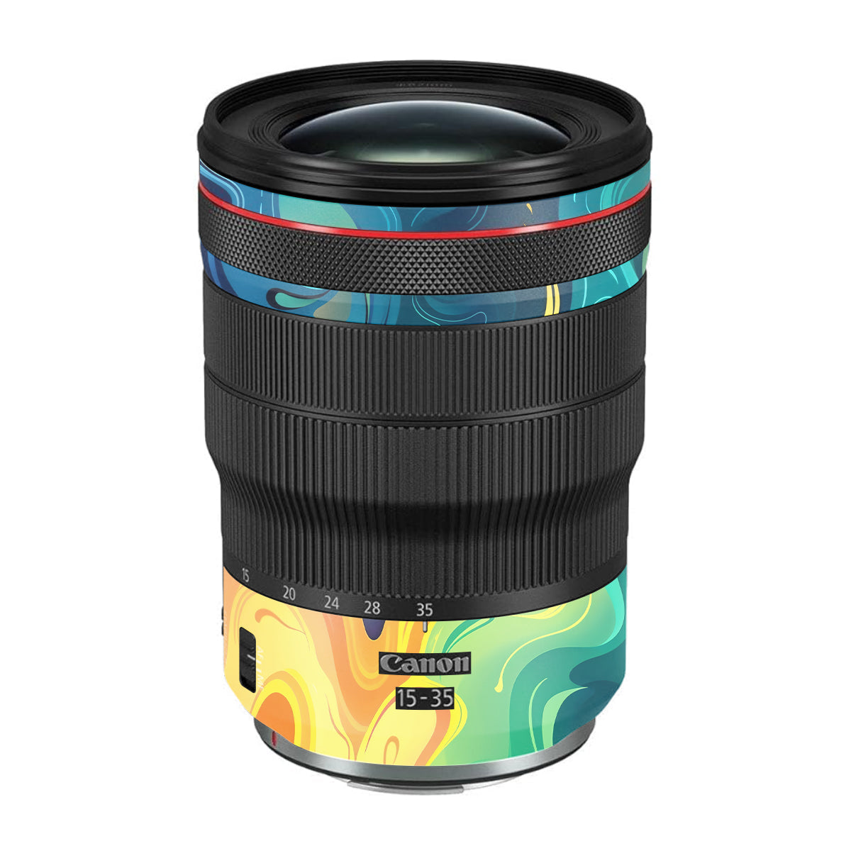 Rainbow Liquid Fusion Canon RF 15-35mm F/2.8L USM Camera Lens Skin