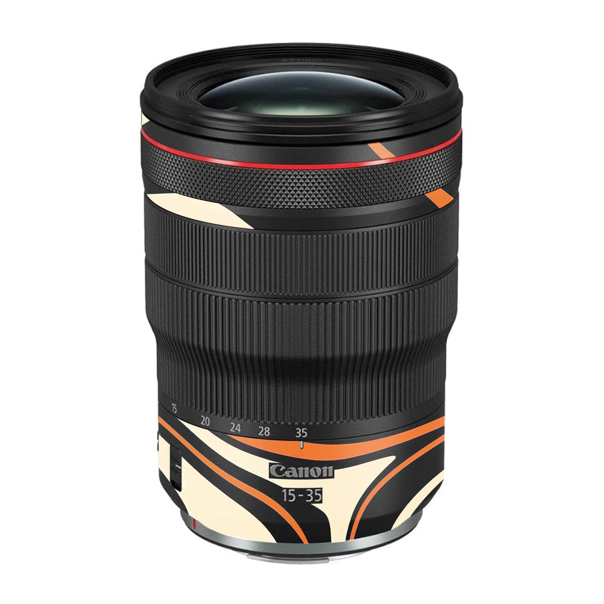 Mid-Century Abstract Swirl Canon RF 15-35mm F/2.8L USM Camera Lens Skin