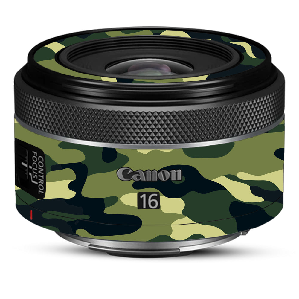 Forest Green Camo Canon RF 16mm f/2.8 STM Camera Lens Skin