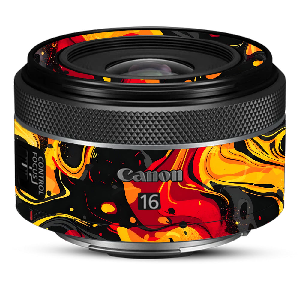 Lava Burst Canon RF 16mm f/2.8 STM Camera Lens Skin