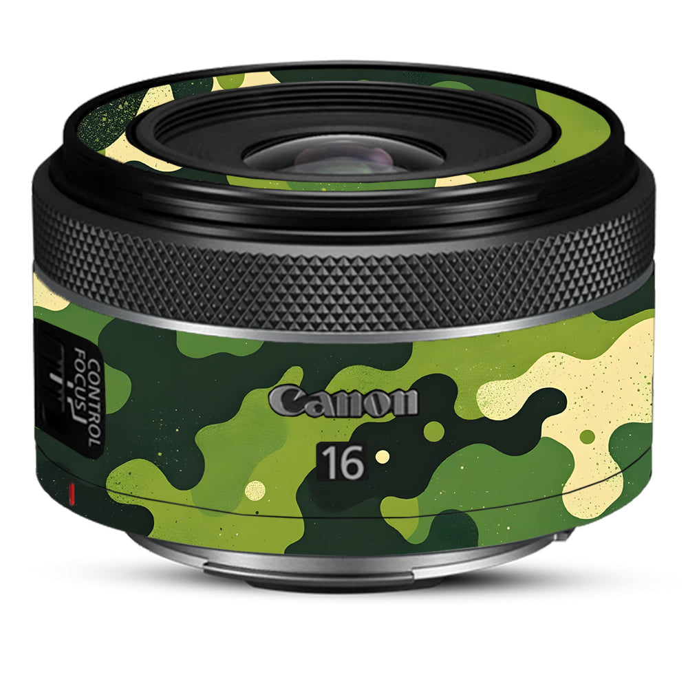 Camouflage Pattern Canon RF 16mm f/2.8 STM Camera Lens Skin
