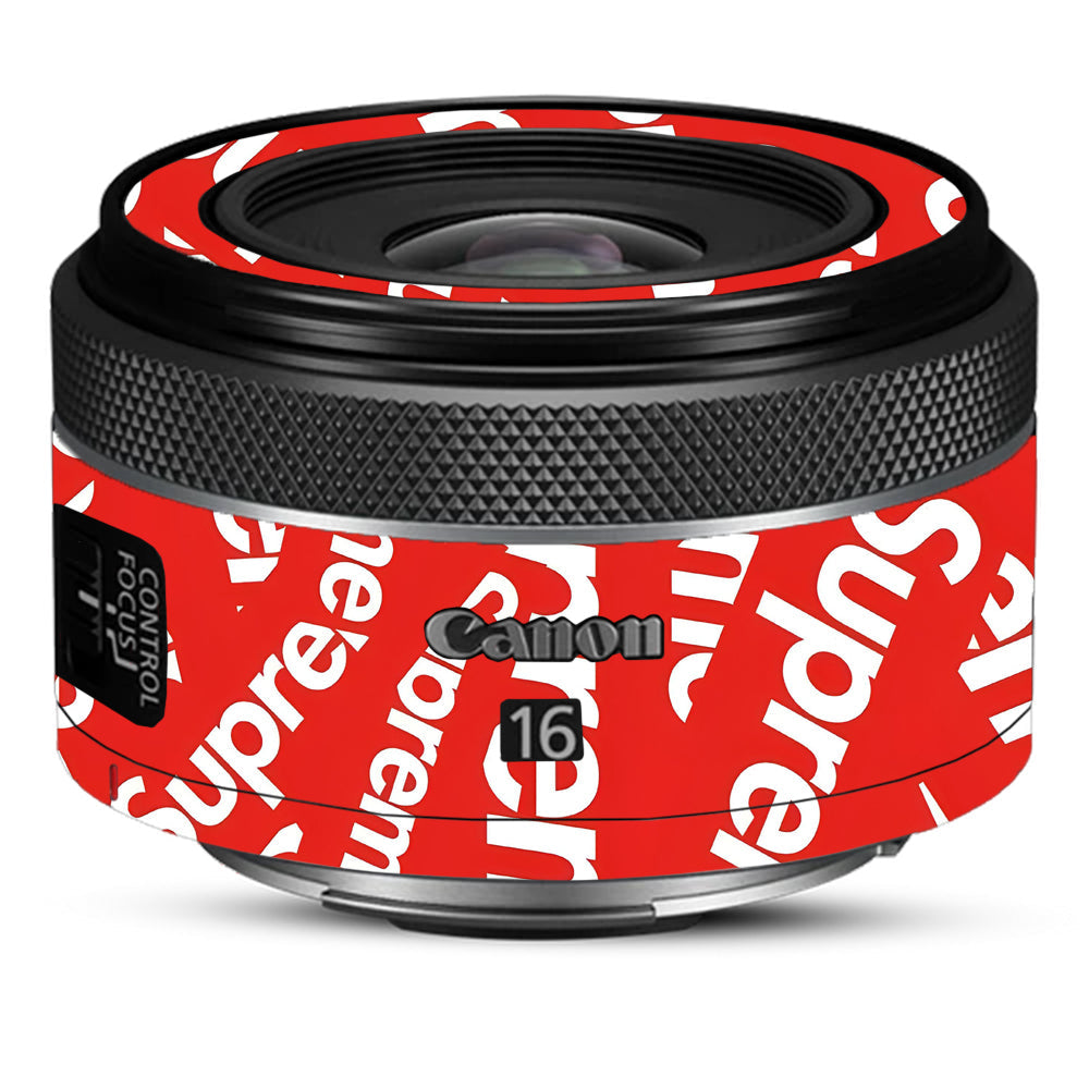 Supreme Red Canon 16mm Camera Lens Skin