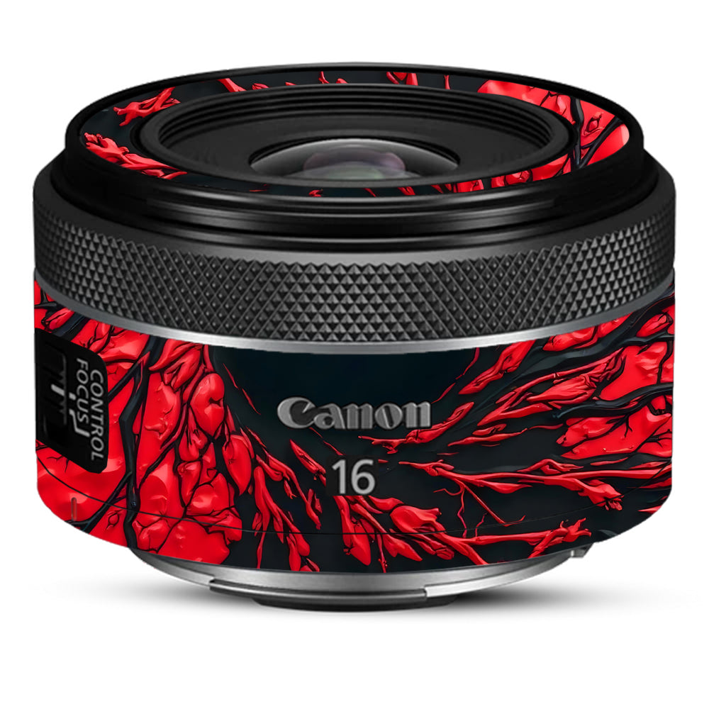 Venom Red Canon RF 16mm f/2.8 STM Camera Lens Skin
