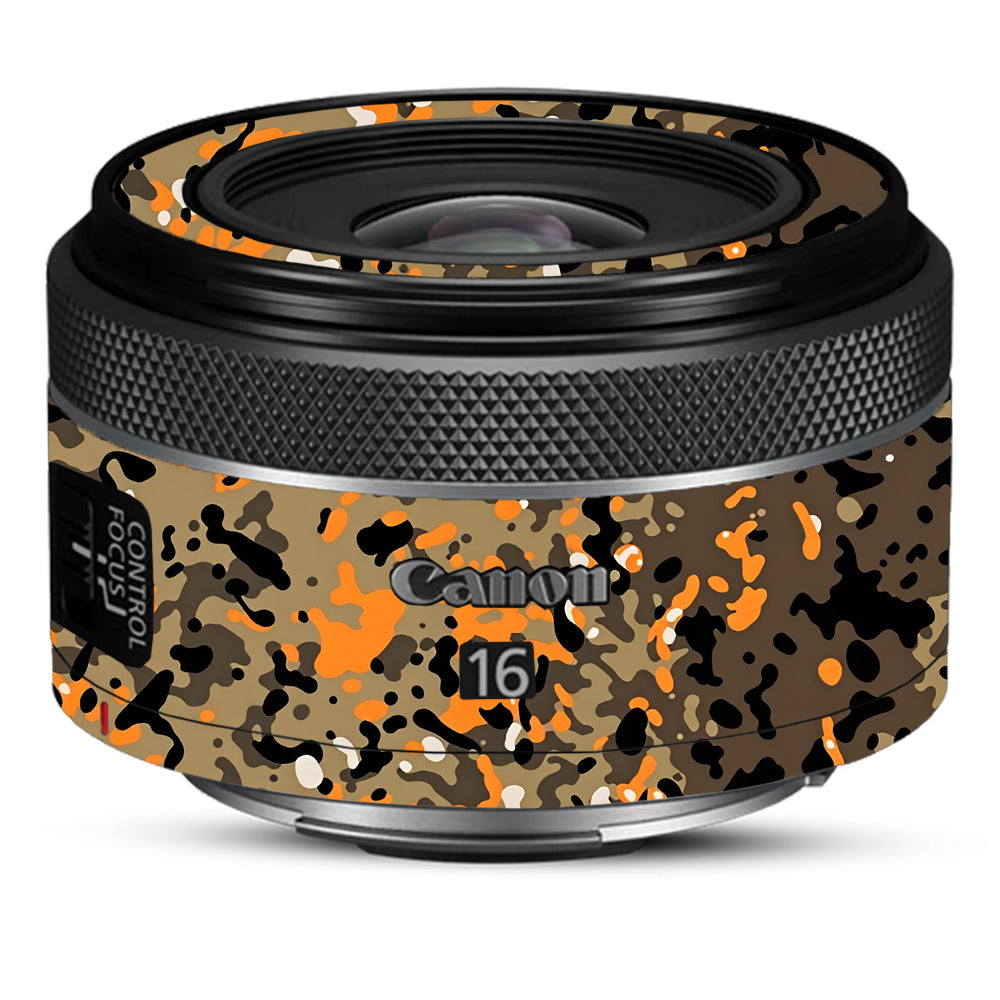 Orange Brown Spot Canon RF 16mm f/2.8 STM Camera Lens Skin