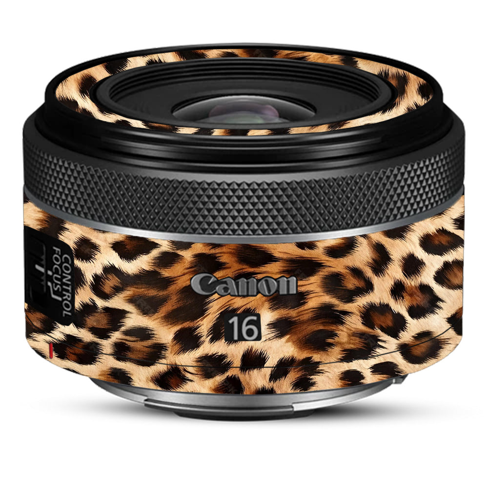 Classic Leopard Spots Canon RF 16mm f/2.8 STM Camera Lens Skin