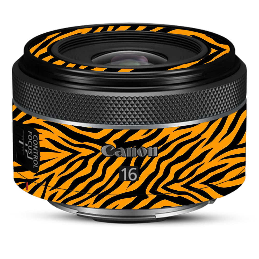 Zebra Gold Pattern Canon RF 16mm f/2.8 STM Camera Lens Skin