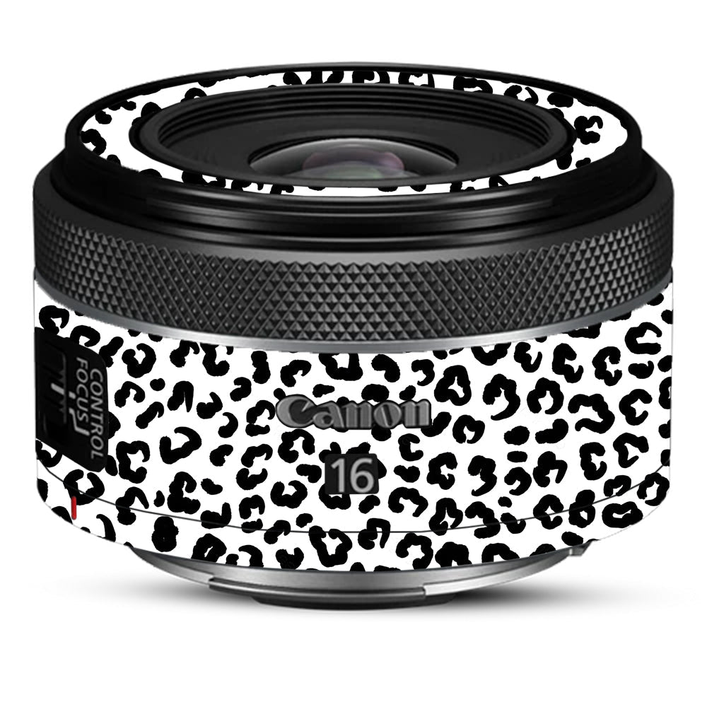 White Leopard Canon 16mm Camera Lens Skin