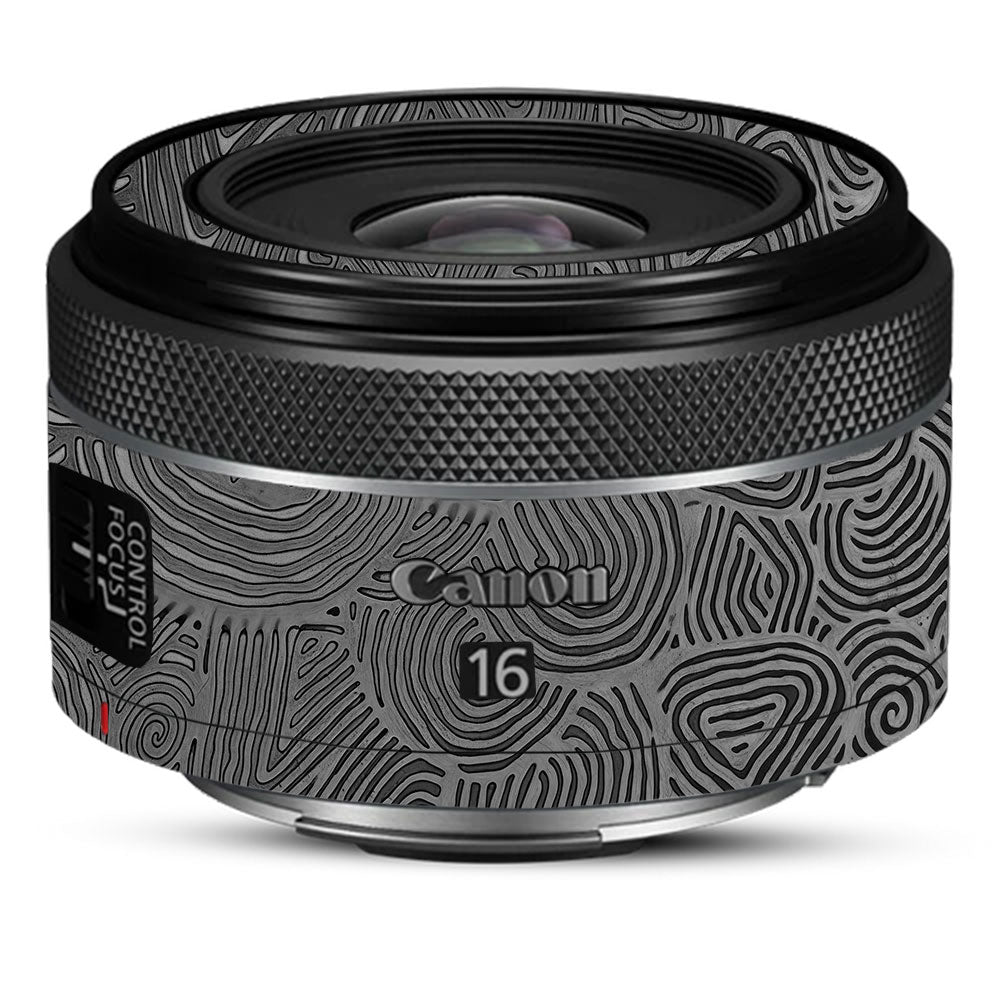 Monochrome Line Maze Canon RF 16mm f/2.8 STM Camera Lens Skin