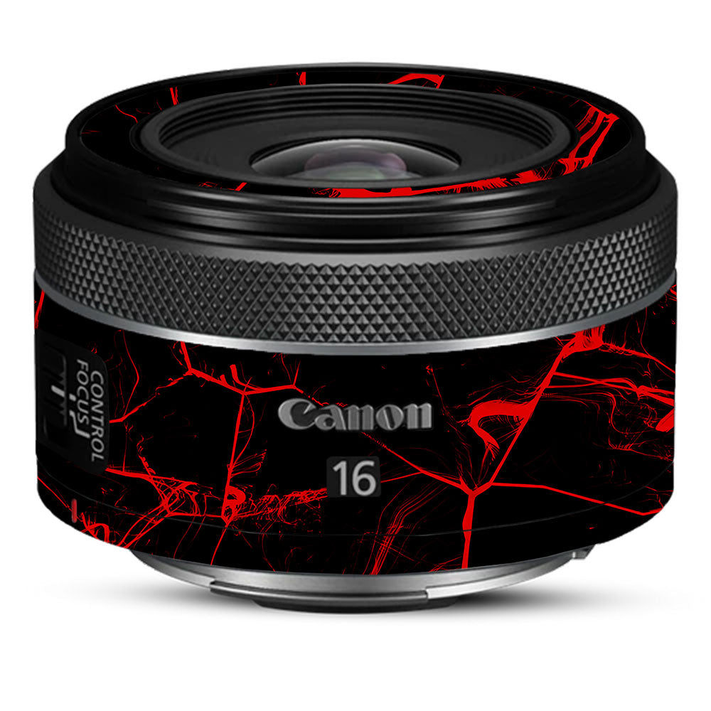 Red Neural Grid Canon RF 16mm f/2.8 STM Camera Lens Skin