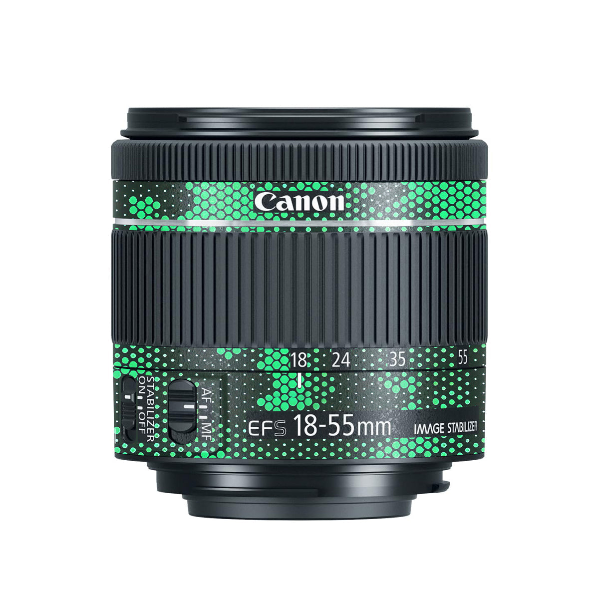 Jungle Pixel Canon EF-S 18-55mm F/4-5.6 IS STM Camera Lens Skin