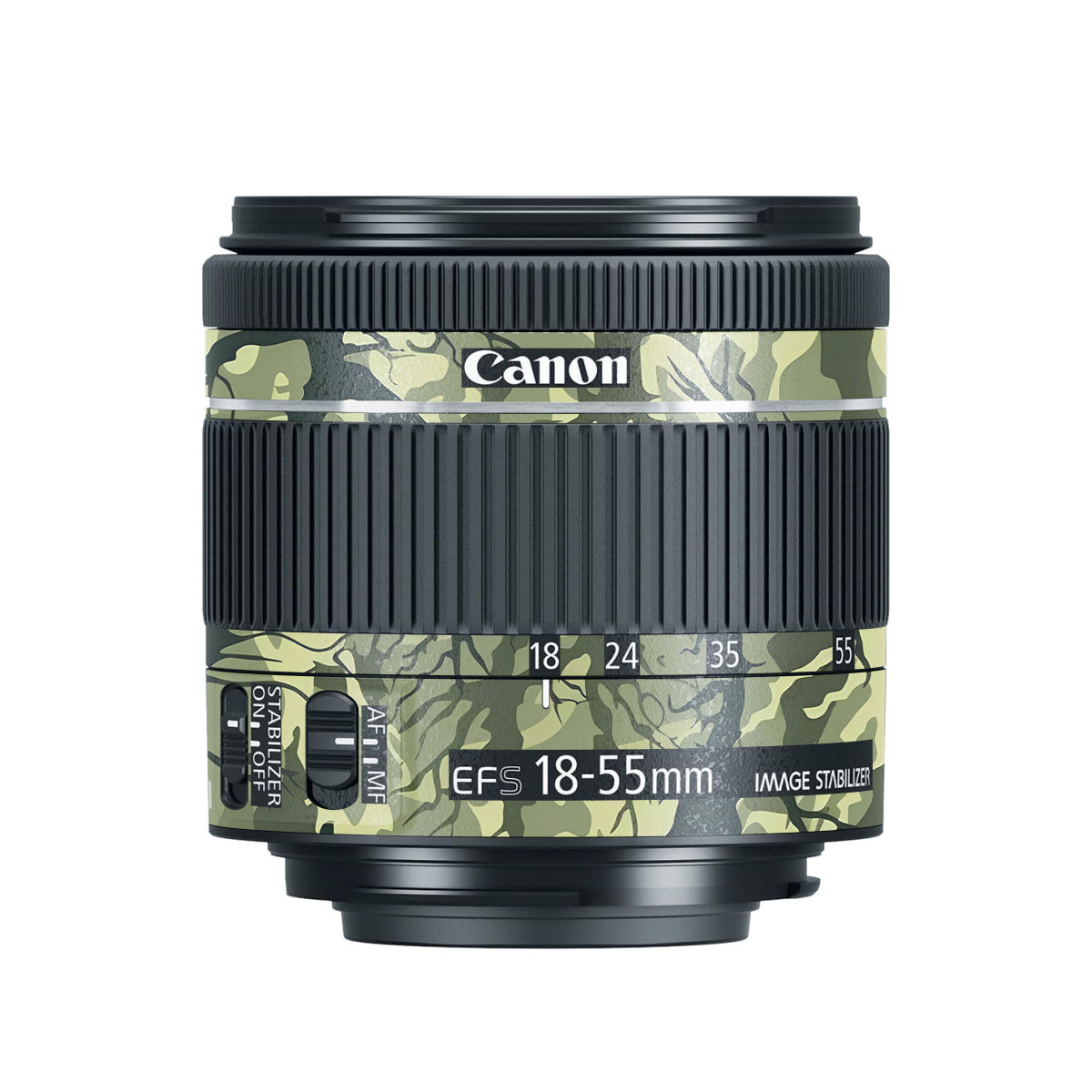 Green Tangled Vines Canon EF-S 18-55mm F/4-5.6 IS STM Camera Lens Skin