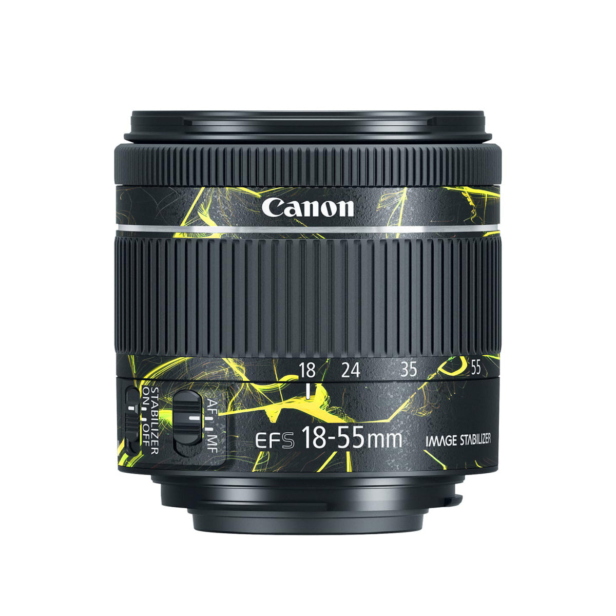 Plasma Grid Canon EF-S 18-55mm F/4-5.6 IS STM Camera Lens Skin