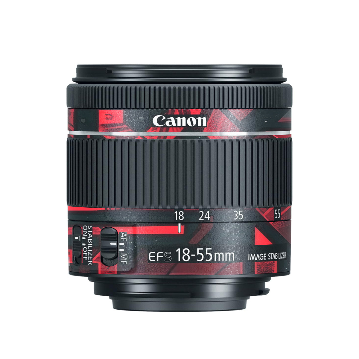 Cyber Maze Circuit Canon EF-S 18-55mm F/4-5.6 IS STM Camera Lens Skin