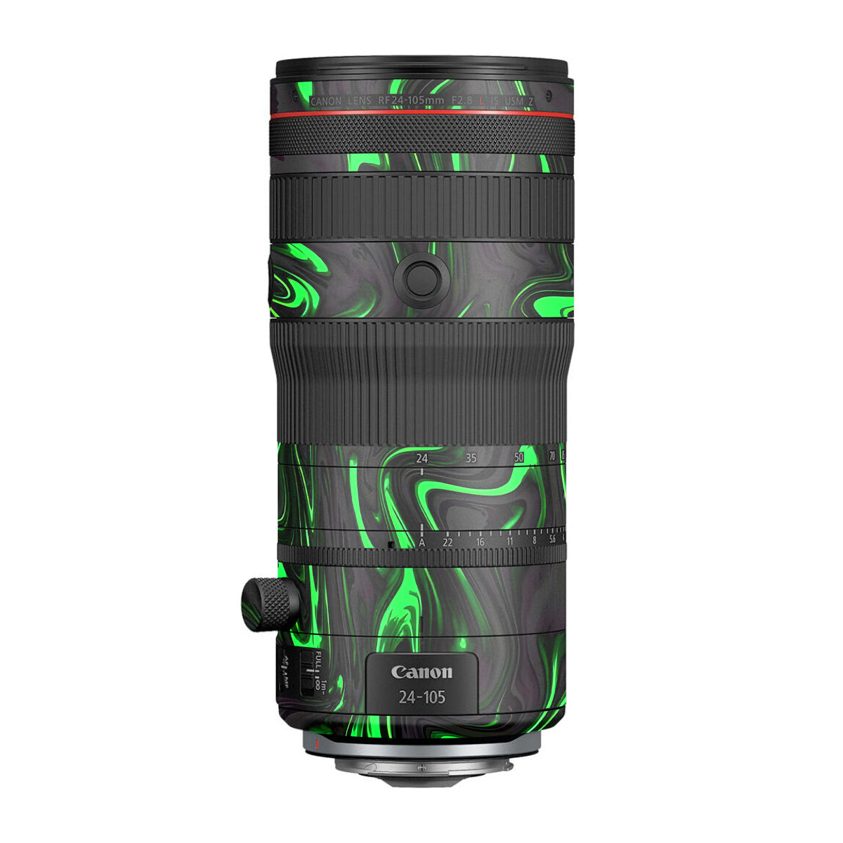 Green Liquid Pattern Canon RF 24-105mm F/2.8 L IS USM Z Camera Lens Skin