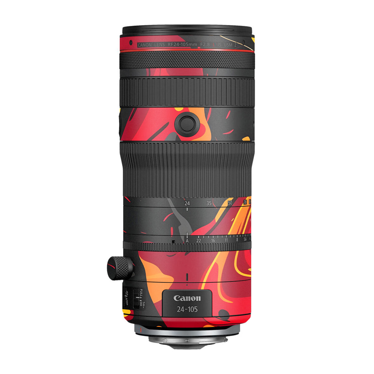 Lava Burst Canon RF 24-105mm F/2.8 L IS USM Z Camera Lens Skin