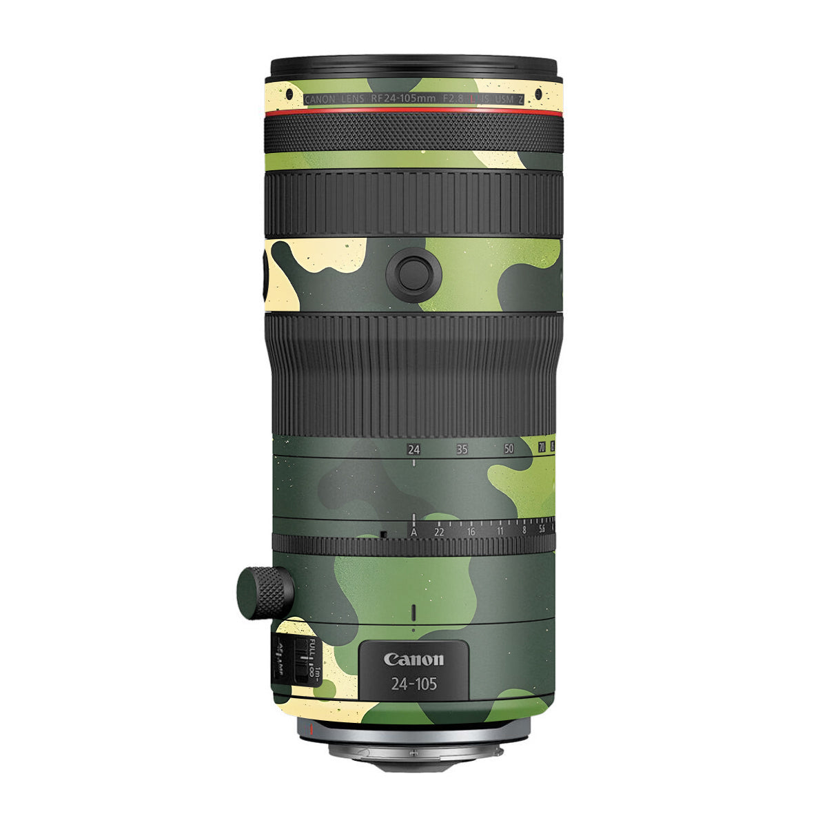 Camouflage Pattern Canon RF 24-105mm F/2.8 L IS USM Z Camera Lens Skin