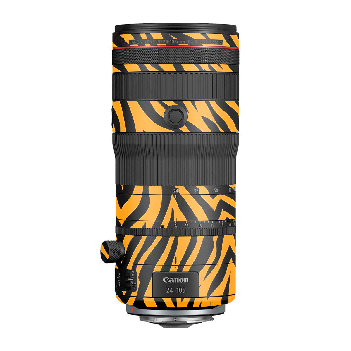 Zebra Gold Pattern Canon RF 24-105mm F/2.8 L IS USM Z Camera Lens Skin