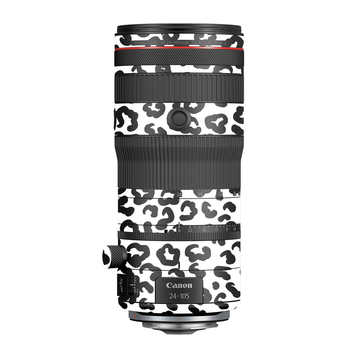 White Leopard Canon RF 24-105mm F/2.8 L IS USM Z Camera Lens Skin