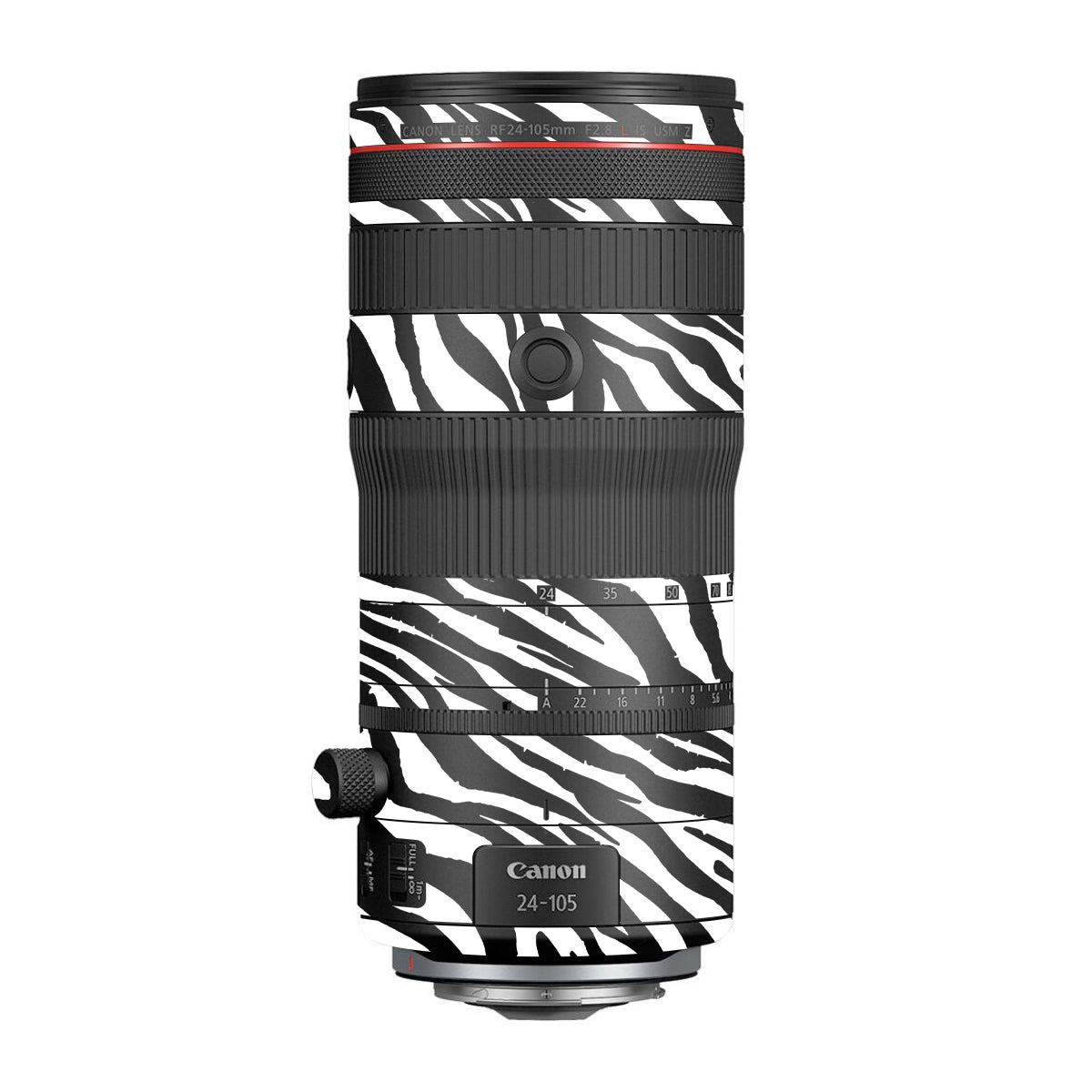 Classic Zebra Stripes Canon RF 24-105mm F/2.8 L IS USM Z Camera Lens Skin